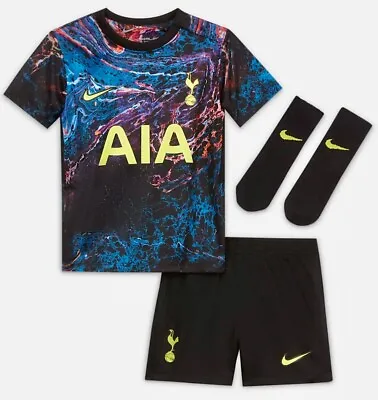 🔴🔵🟡🟢 Nike Tottenham Hotspur Away Football Kit Infant Size 12-18M BRAND NEW • £29.95