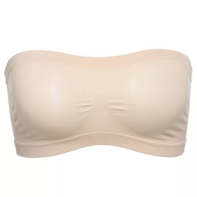 Sexy Women's Strapless Bandeau (Tube Top) High Elastic Aerated Skin • $8.25