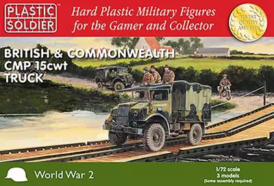 WW2V20024 1/72 WWII BRITISH AND COMMONWEALTH CMP 15cwt TRUCK Plastic Soldier • £18.29