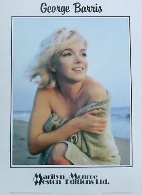 George Barris Marilyn Monroe Beach Poster From Edward Weston Collection 1987 • $250