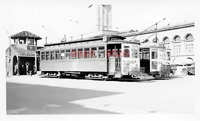 4B696 RP 1940s/60s S F MARKET STREET RAILWAY CO CAR #1719 OCEAN SIGN • $8.99