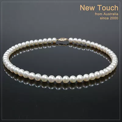 AAA Grade 7~7.5mm Saltwater White Pearl Necklace  • $900