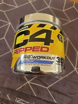 Cellucor C4 Ripped ID Series 30 Servings Icy Blue Razz Bb 7/31/24 • $20.98