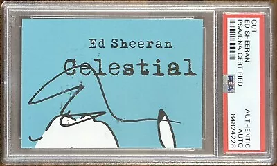 Ed Sheeran Signed Celestial Cut Signature Psa Dna Certified Autograph Bold Sig • $79.99