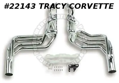 1962-1974 Corvette SB Dougs Chrome Sidemount Header Pipes On Engine 325 350 • $1299