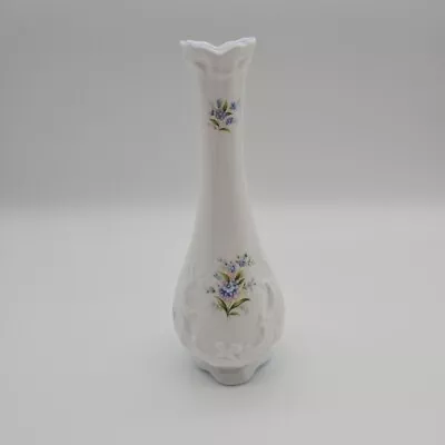 Rosina China Co Ltd  Queen's Blue Floral Bud Vases 18 Cm  - VGC • £6.99