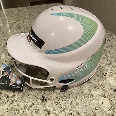 RIP-IT Vision Classic Softball Batting Helmet Lime & Aqua S/M (6-6 7/8) New/Tags • $27