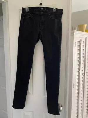 Men's Black No Fade Slim Straight Jeans From Hollister • $15