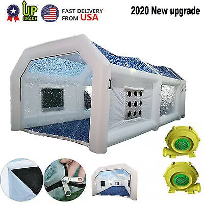 Inflatable Spray Paint Booth Auto Tent Mobile Portable Car Workstation+Windows • $639.99