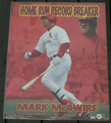 Vintage 1998 Starline Mark McGwire Poster Home Run Record Breaker SEALED NEW • $9.99