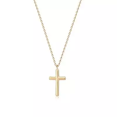 14K Gold Filled Christian Cross Pendant Necklace Crucifix For Men Women • $14.70