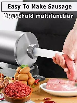 MZTOGR Sausage Stuffer - Stainless Steel Homemade Manual Sausage Maker Horizo... • $39.99
