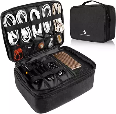 Travel Electronics Organizer Waterproof Cable Organizer Bag For Electronic  • £53.51