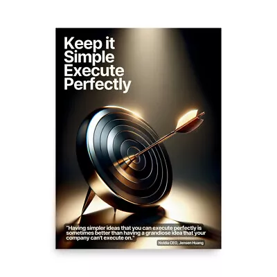 Keep It Simple - Tech CEO Motivational Poster • $24