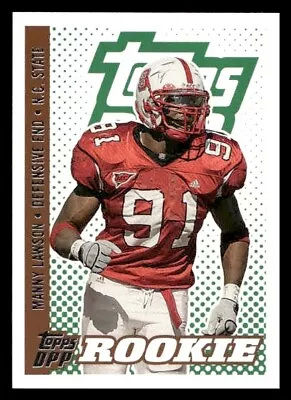 2006 Topps Draft Picks & Prospects #143 Manny Lawson Rookie NC State • $1.89