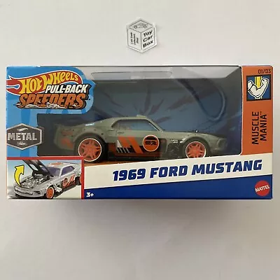 2024 HOT WHEELS 1:43* - 1969 Ford Mustang) Grey - Pull-back Speeders) L00 • $19.95