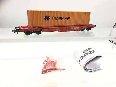 £34.99 • Buy Roco 66596 HO Gauge DB Cargo Pocket Wagon With Hapag-Lloyd Container Load