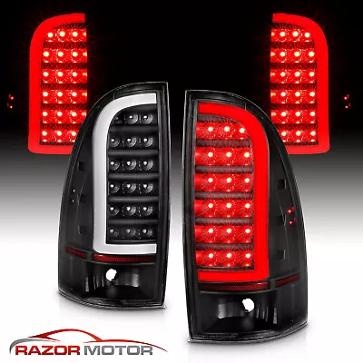 05-15 Fit Toyota Tacoma Pickup Truck Black C Light Bar LED Tail Lights Pair • $133.52