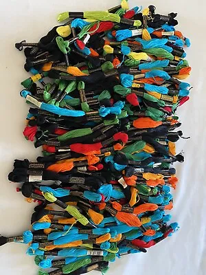 250 Vintage Embroidery J&P Coats Floss Skeins NOS  Assorted Colors • $33.33