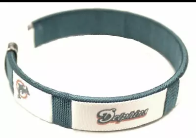 NFL Miami Dolphins Ribbon Band Bracelet New • $10.54