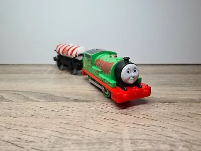 Chocolate Percy & Peppermint Syrup Tanker - Thomas Trackmaster Motorised Trains • $19.95