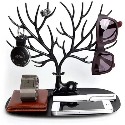 £7.95 • Buy Jewelry Display Stand Tree Earring Necklace Rack Tabletop Holder Organizer UK