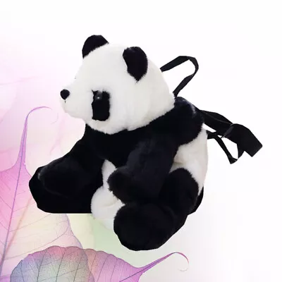 Cute Cartoon Panda Plush Backpack For Kids - High Capacity Stuffed Toy • £16.85