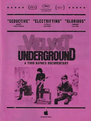 £6.99 • Buy The Velvet Underground (A Todd Haynes Documentary) Mini Poster/Magazine Clipping