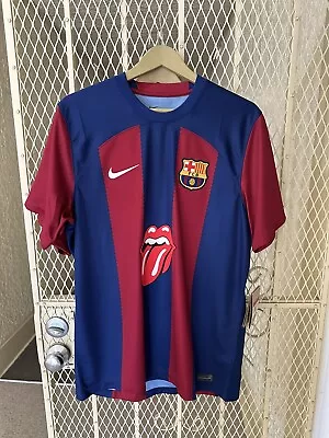 2023 Barcelona Rolling Stones Special Edition Soccer Jersey  • $130