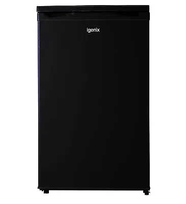 Larder Fridge Under Counter 136 Litre Reversible Door Black Igenix IG255B • £159.99