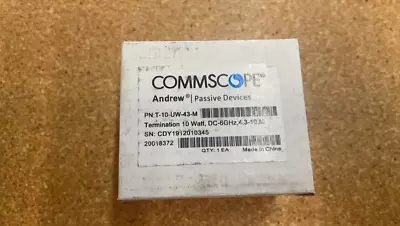 T-10-UW-43-M CommScope Termination Load 10 Watt DC-6 GHz 4.3-10 • $44.95