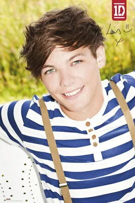 91601 ONE DIRECTION MUSIC LOUIS TOMLINSON SIGNATURE Wall Print Poster UK • £13.14
