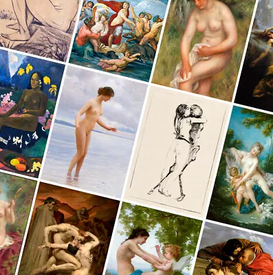£7.49 • Buy PAINTINGS REPRODUCTION POSTER PRINTS - Fine Art - A4 A3 A2 - Home Decor Wall Art