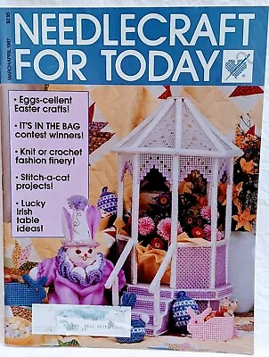 $7.32 • Buy Needlecraft For Today March April 1987 Easter Crochet Knit Plastic Canvas Crafts