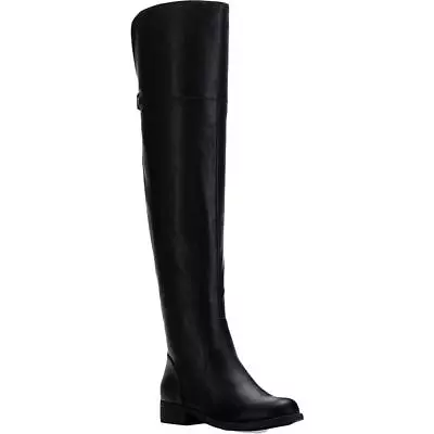 Sun + Stone Womens Allicce Black Over-The-Knee Boots 5 Medium (BM)  0393 • $10.99