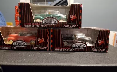 Gearbox 1940 Ford Coupe Fire Chief Set Of 3 NIB • $10