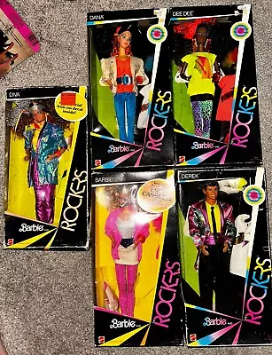 Vintage Mattel Barbie & The Rockers Dolls Set 1985 • $500