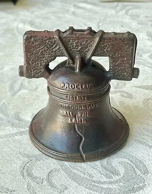 Grandma’s Vintage Cast Iron Liberty Bell Still Bank 🏦 Piggy Bank 🏦 • $29.99