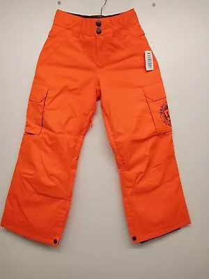 DC Venture Snowboard Pants Boys Youth 10/S Blazing Orange #R6A • $35