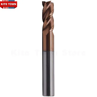 5/16  37° Helix 3 Flute Carbide End Mill For Aluminum - Square End - ZRN Coated • $16.99