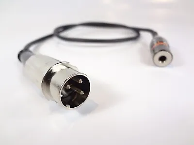 Clairmont Cable Vintage German Radio Grundig 3-pin DIN 3.5mm 1/8  AUX Adapter • $12