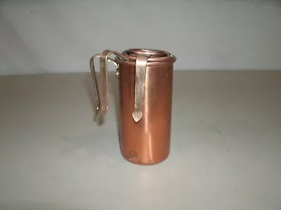 Vtg  3/41/2 And  1/4 Cup Brass Handle Copper Graduated Measuring Cups Set Of 3 • $9.50