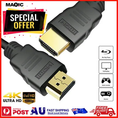 HDMI Cable V2.0 Ultra HD 4K 2160p 1080p 3D High Speed Ethernet HEC Male To Male • $5.80