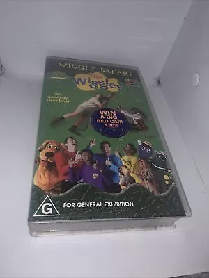 The Wiggles Wiggly Safari Steve Irwin VHS Video Cassette Tape PAL G 2002 • $7.50