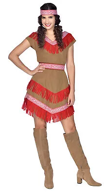 £16.99 • Buy Adult Ladies Pocohontas Native American Fancy Dress Indian Princess Costume