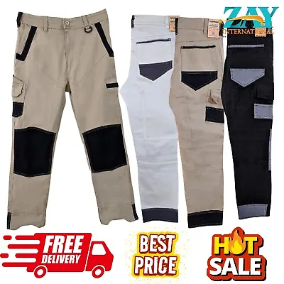 Tradie Heavy Duty Cotton Canvas Drill Cargo Men Work Pants 4 Color Size 30 -40  • $32.99