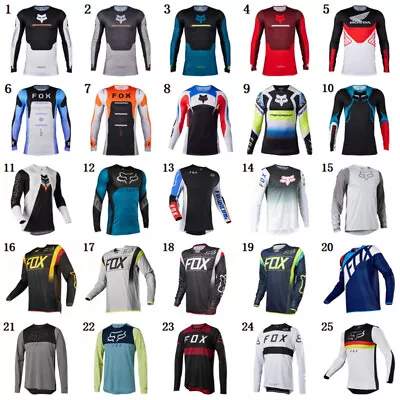 FOX Flexair Race Dirt Jersey T-shirts ATV MX Off-Road Motocross DH MTB Bike Tops • $29.99