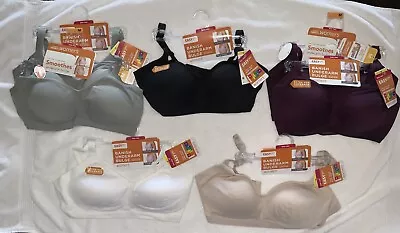 Warner’s Wire-Free Bras New NWT Lot Of 7 RM3911 Size Medium = 36B 36C 34C 34D • $97