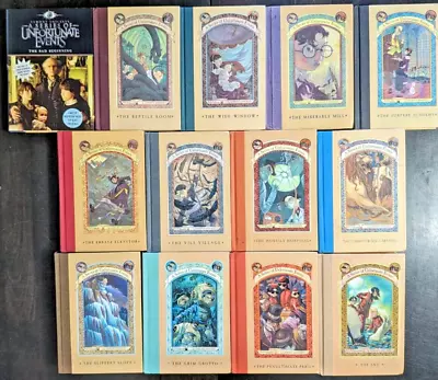 A Series Of Unfortunate Events Set 1-13 Lemony Snicket 13 Book Lot Hardcover • $43.69