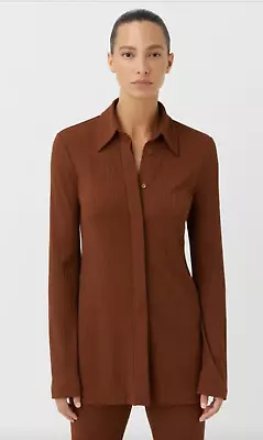 CAMILLA AND MARC LUMI Long Sleeve Top Size 10 In Walnut • $79